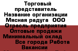 Торговый представитель › Название организации ­ Мясная радуга, ООО › Отрасль предприятия ­ Оптовые продажи › Минимальный оклад ­ 20 000 - Все города Работа » Вакансии   . Московская обл.,Лобня г.